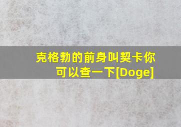 克格勃的前身叫契卡你可以查一下[Doge]